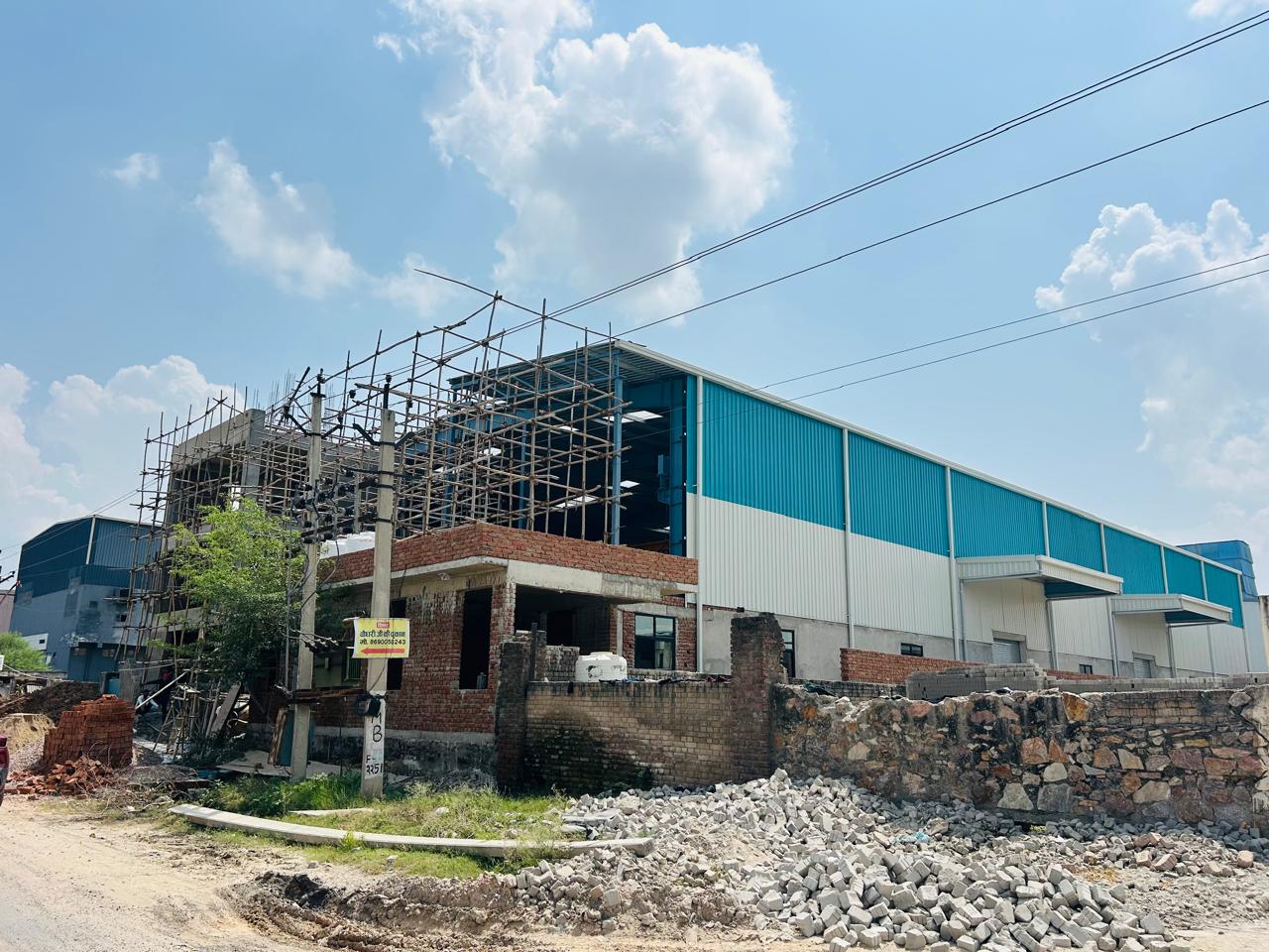 Agarwal Glass Completed PEB Industrial Facility - Sitapura